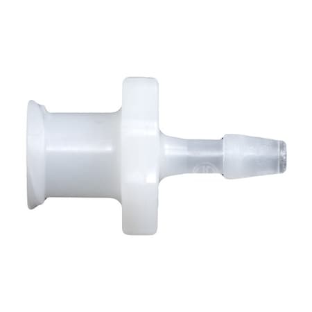 Cole Parmer Luer to Hose Barb Fitting, Straight Adapter, Ntrl Nylon, Cleanroom, Female Luerx1/16in ID; 10PK LF-1NN-QC